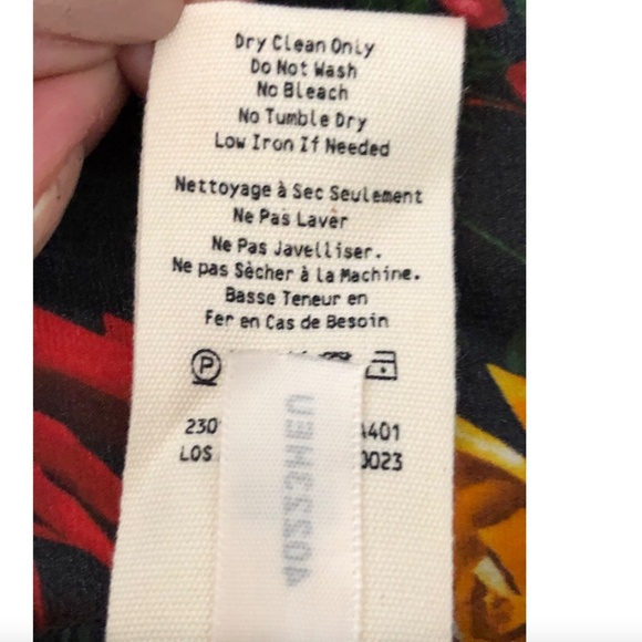 L’AGENCE - TYLER L/S BLOUSE - BLACK MULTI VINTAGE ROSE - Picture 14 of 14